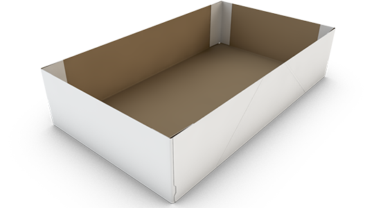 4-point box with reinforced corners
